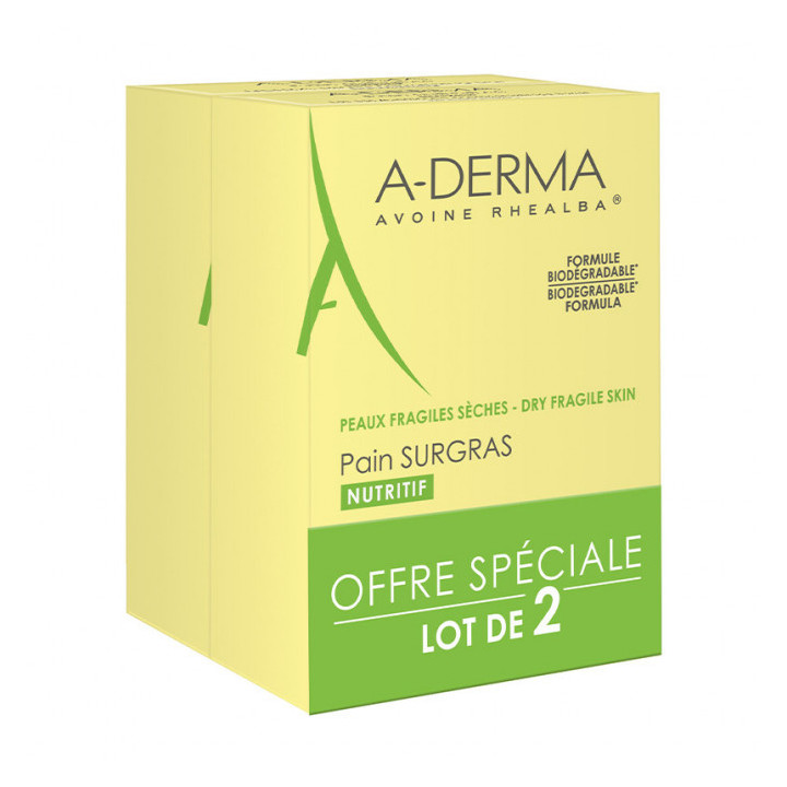 Aderma Superfatted Nourishing Bread for Dry Skin - Set of 2 x 100G