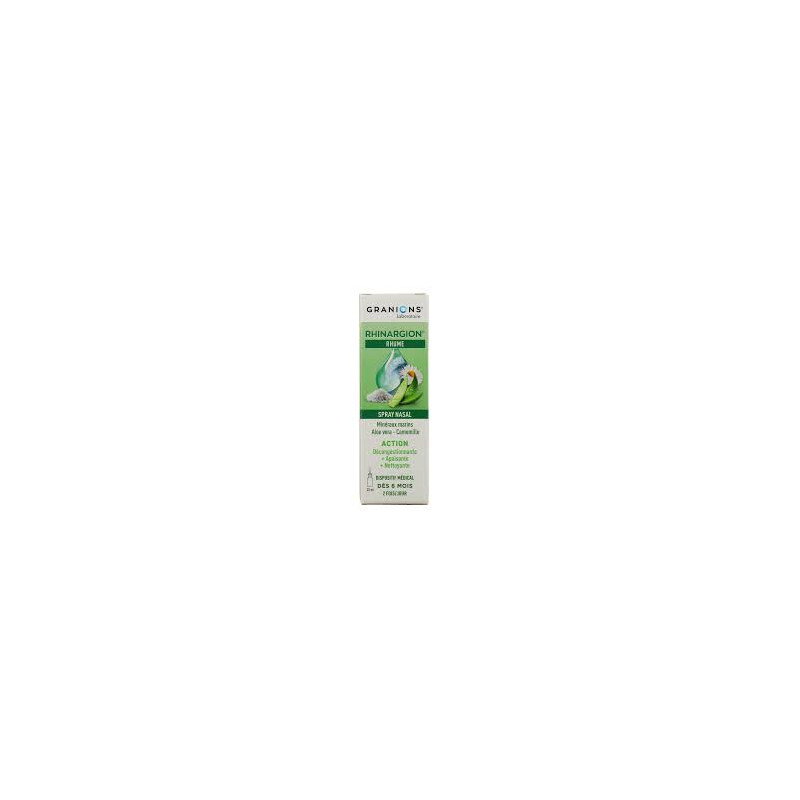 Granions Rhinargion Spray nasal décongestionnant et apaisant 20 ml Granions Rhinargion Spray nasal décongestionnant et apaisant 20 ml