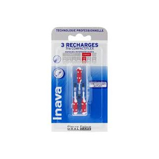Inava Recharge Brossette interdentaire rouge large. 3 unités
