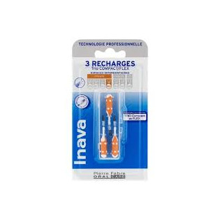 Inava Refill Narrow orange interdental brush. 3 units