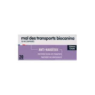 Biocanina Mal des transports 20 comprimés