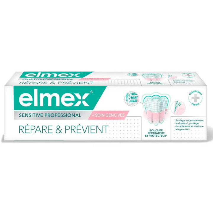Elmex Sensitive Professional Répare & Prévient + Soin Gencives 75 ml 8718951650763
