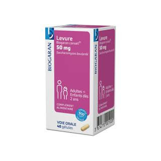 Biogaran Levure 50mg adulte et enfant 40 gélules