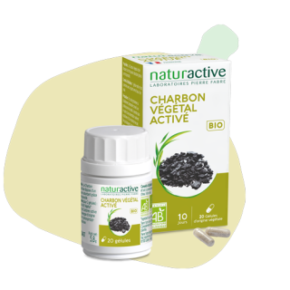 Naturactive Charbon végétal activé BIO 20 gelules
