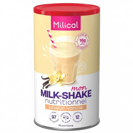 Milical Mon Milk-Shake Nutritionnel Vanille 420 gr 3770008157736