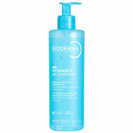Bioderma Hydrabio Gel Moussant Nettoyant Micellaire Hydratant 24H 400 ml 3701129814390