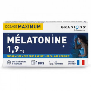Granions Mélatonine 1,9mg 30 comprimés 3760155219357