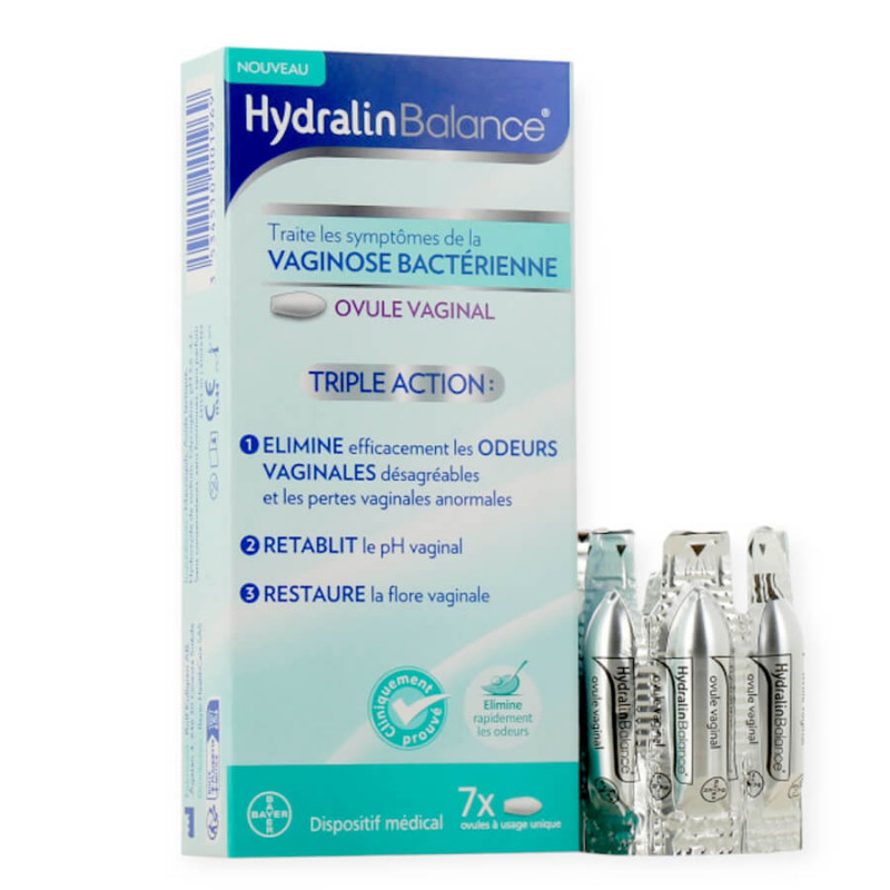 Hydralin Balance Ovule vaginal Vaginose bactérienne 7 unités 3534510001969 Hydralin Balance Ovule vaginal Vaginose bactérienne 7 unités 3534510001969