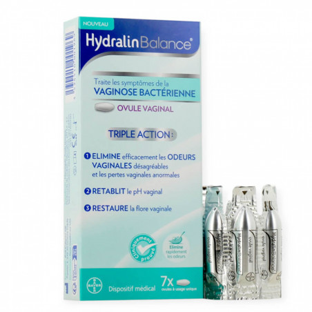 Hydralin Balance Ovule vaginal Vaginose bactérienne 7 unités 3534510001969
