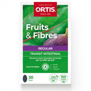Ortis Fruits & Fibres Regular transit intestinal 30 Comprimés 5411386890621