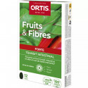 Ortis Fruits & Fibres Forte Intestinal Transit 12 Tablets