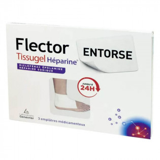 Flectortissugel Héparine Entorse 3 emplâtres 3400949398898