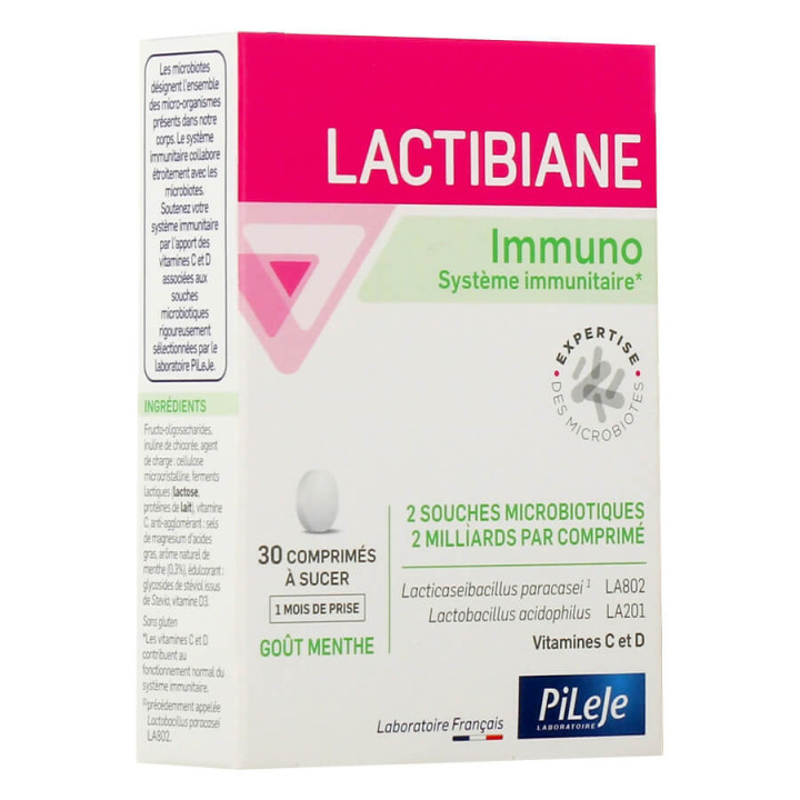 Pileje Lactibiane Immuno 30 comprimés à sucer 3701145600182