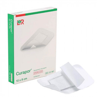 Lohmann Curapor Sterile Surgical Dressing 10 x 8 cm box of 10