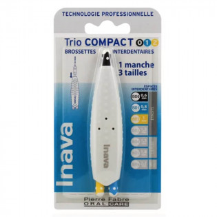 Inava Interdental Brushes Trio Compact Sizes 0/1/2