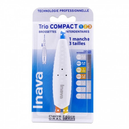 Inava Trio Compact Brossettes Interdentaires 0.8/1/1.2mm 3577056028410