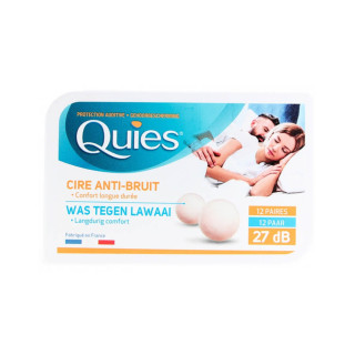 Quies Protection Auditive à la Cire Anti-Bruit 12 Paires 3435170100248