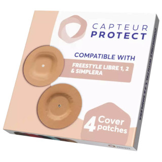 CAPTEUR PROTECT 4 Adhesive Protectors for FREESTYLE LIBRE Blood Glucose Meter