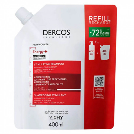 Vichy Dercos Shampoing Stimulant Éco-Recharge 400 ml 3337875902823