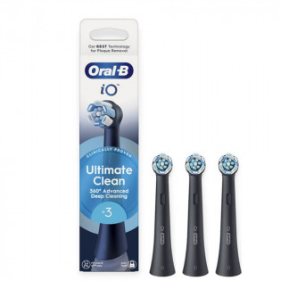 Oral B iO Brossettes de Rechange Ultimate Clean 3 brossettes Noires 8700216456753