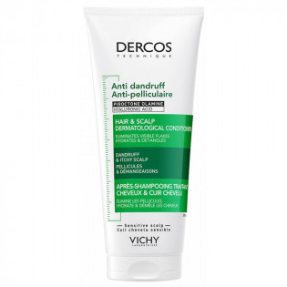 Vichy Dercos Après-Shampoing Traitant Anti-Pelliculaire Cheveux Cuir Chevelu 200 ml 3337875921107