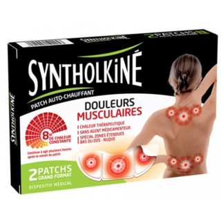 SyntholKiné Patch Chauffant Douleurs Musculaires Bas du Dos 2 Patchs 3094904500053