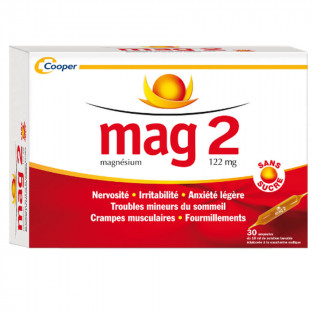Cooper Mag 2 magnésium 30 ampoules de 10 ml 3400936382237