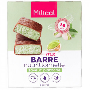 Milical 6 Protein bars pistachio flavour
