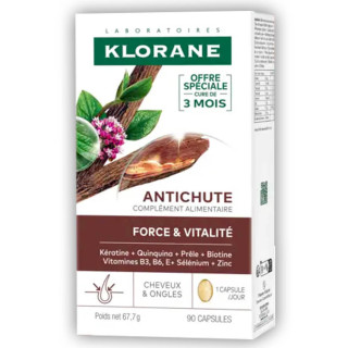 Klorane Antichute Nutritional supplement 90 capsules