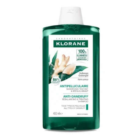 Klorane Shampoing Antipelliculaire au Galanga 400 ml 3282770400311