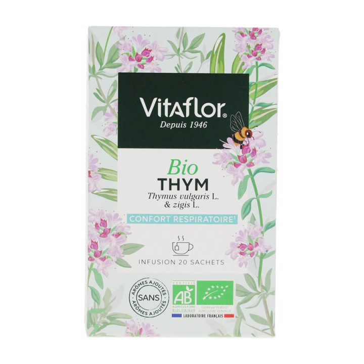 Vitaflor Thym Bio confort respiratoire 20 Sachets 3175681099104