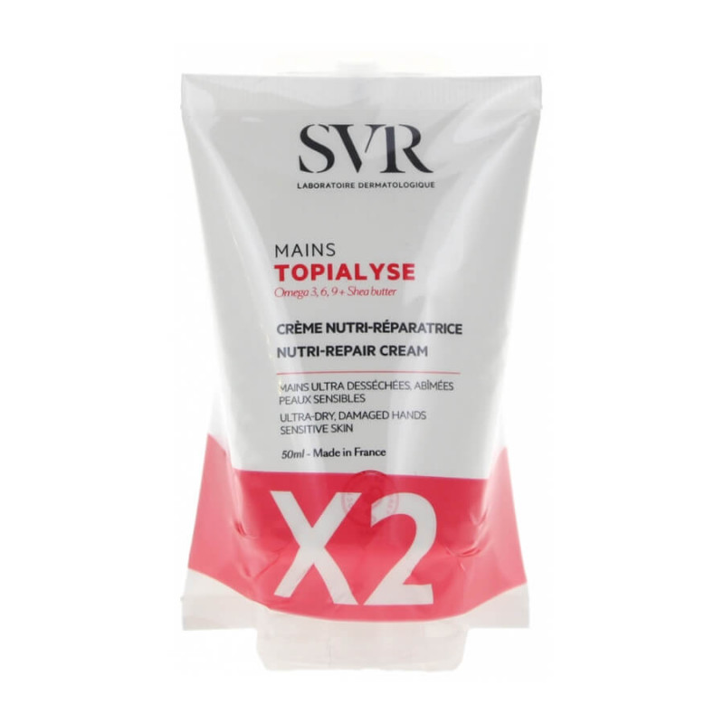 SVR Topialyse Crème Nutri-Réparatrice Mains Lot de 2 x 50 ml 3401525862864
