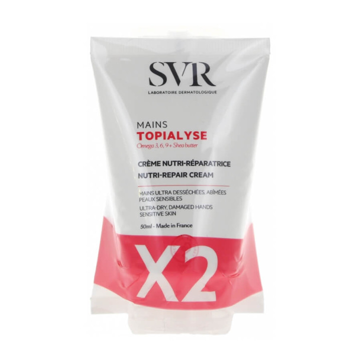 SVR Topialyse Crème Nutri-Réparatrice Mains Lot de 2 x 50 ml 3401525862864