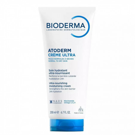 Bioderma Atoderm Crème Nourrissante sans parfum Tube 200 ml 3701129805329