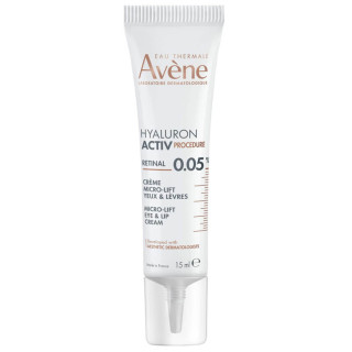 Avene Hyaluron Activ Procedure Retinal Micro-Lift Cream 0.05% Eyes and Lips Mature Skin 15 ml