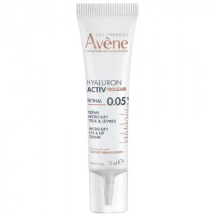 Avène Hyaluron Activ Procedure Crème Micro-Lift Rétinal 0,05% Yeux et Lèvres Peaux Matures 15 ml 3282770400885