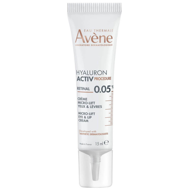 Avène Hyaluron Activ Procedure Crème Micro-Lift Rétinal 0,05% Yeux et Lèvres Peaux Matures 15 ml 3282770400885