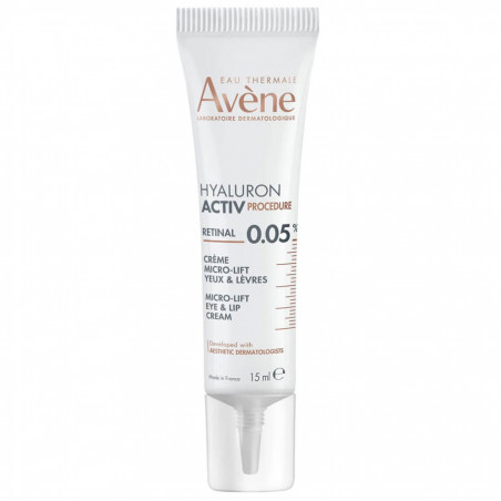 Avène Hyaluron Activ Procedure Crème Micro-Lift Rétinal 0,05% Yeux et Lèvres Peaux Matures 15 ml 3282770400885