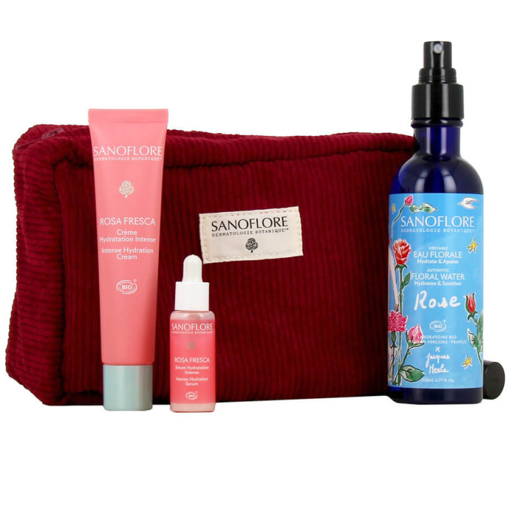 Sanoflore Genuine Organic Rose Floral Water + Intense Moisturizing Cream 40 ml + Serum 10 ml OFFER
