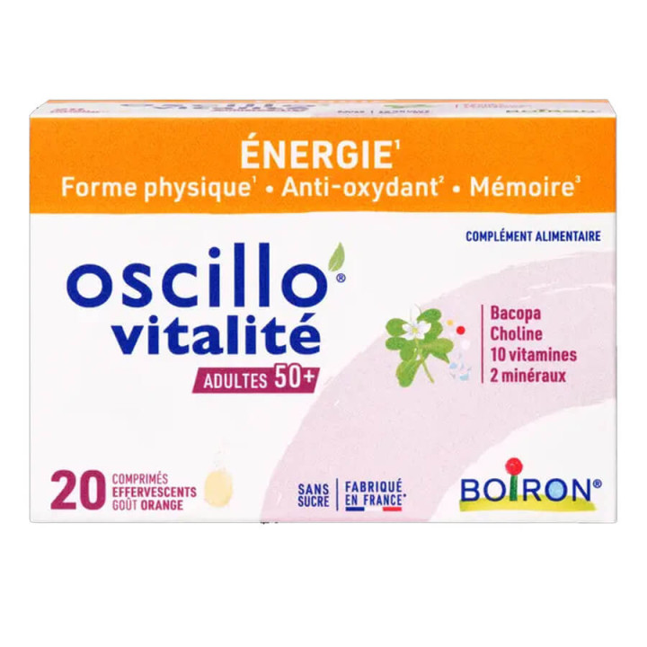 Boiron Oscillo' vitalité 50+ 20 effervescent tablets