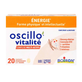 Boiron Oscillo Vitalité 20 comprimés effervescents 3352712011605