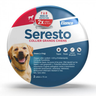 Seresto 2 Colliers Antiparasitaires Grands Chiens plus de 8 kg 4007221053729