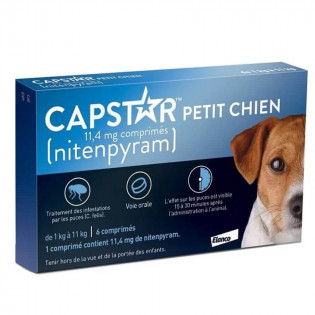 Capstar 11.4 mg petit chien 6 comprimés anti-puce 5420036940401