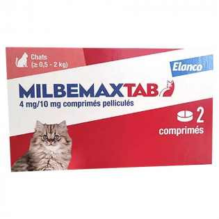 MilbemaxTab vermifuge chatons et petits chats 2 comprimés 5420036927891