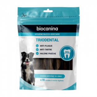 Biocanina Triodental Chiens Moyens 15 Lamelles Végétales 3661729022321