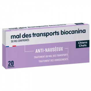 Biocanina Mal des transports 20 comprimés 3661729018362