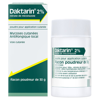 Daktarin 2% mycoses cutanées Poudre 30 gr 3400931941057