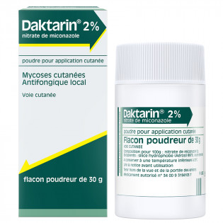 Daktarin 2% mycoses cutanées Poudre 30 gr 3400931941057