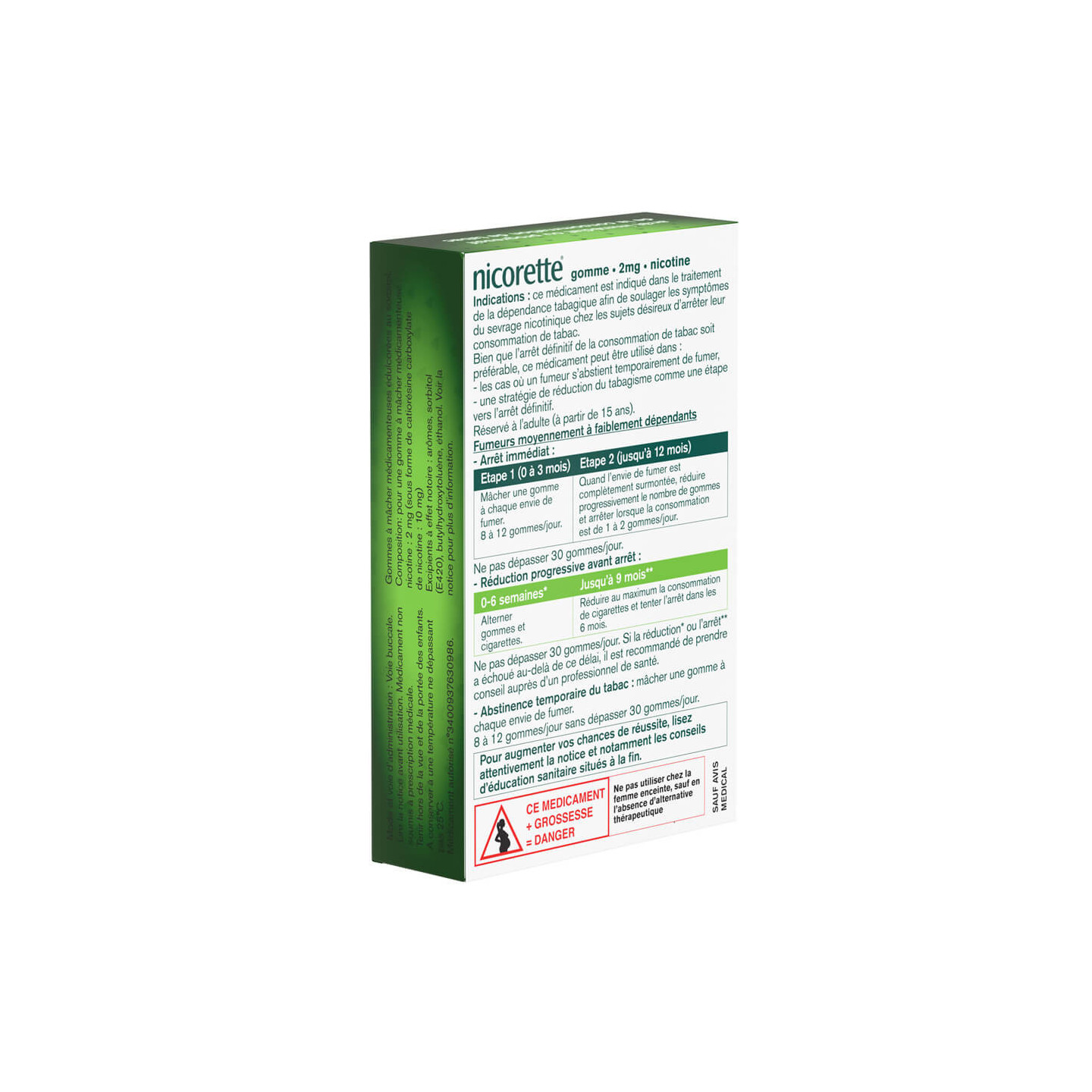 cigarettes without sugar Nicorette Gum 2mg Original taste without sugar by 30