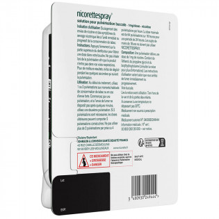 NicoretteSpray 1mg menthe fraiche lot de 2 Spray 2x150 pulvérisations 3400922410678 back